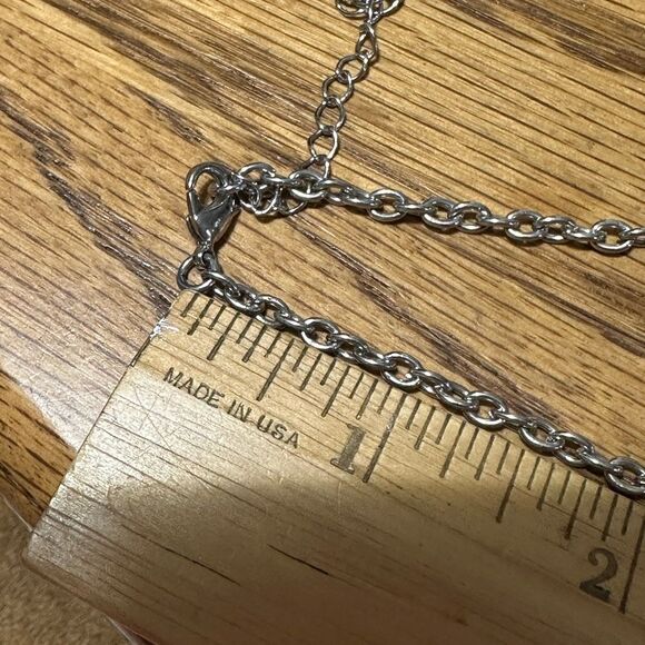 Beautiful Glass Stones Handcrafted Necklace 16” - Picture 5 of 5